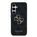 Гръб Guess за Samsung Galaxy S25 ,PU, 4G Metal Logo Case, Черен