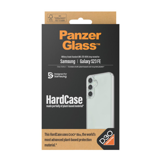 Гръб Hardcase D3O PanzerGlass за Samsung Galaxy S23 FE - Прозрачен