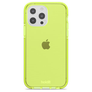Гръб Holdit Seethru Case за iPhone 13 Pro - Acid Green