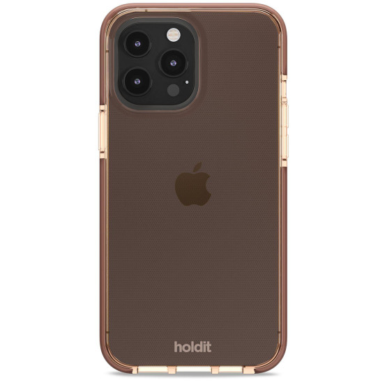 Гръб Holdit Seethru Case за iPhone 13 Pro Max - Кафяв