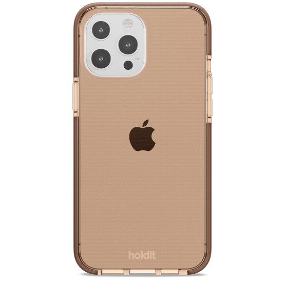 Гръб Holdit Seethru Case за iPhone 13 Pro Max - Кафяв