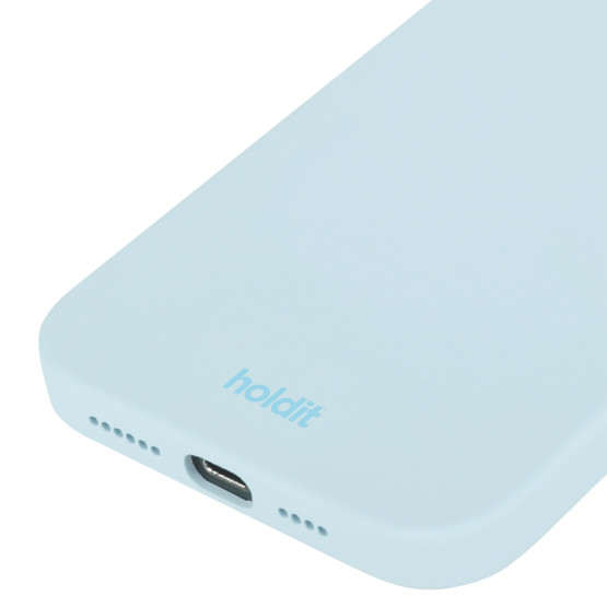 Гръб Holdit Silicone Case за iPhone 14 Pro - Mineral Blue