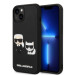 Гръб Karl Lagerfeld and Choupette 3D Case за iPhone 14 Plus - Черен