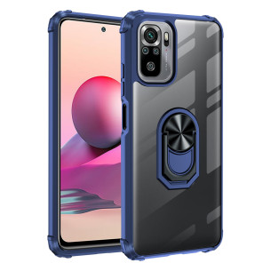 Гръб Military ring за Xiaomi Redmi Note 10 4G/ Note 10s - Син