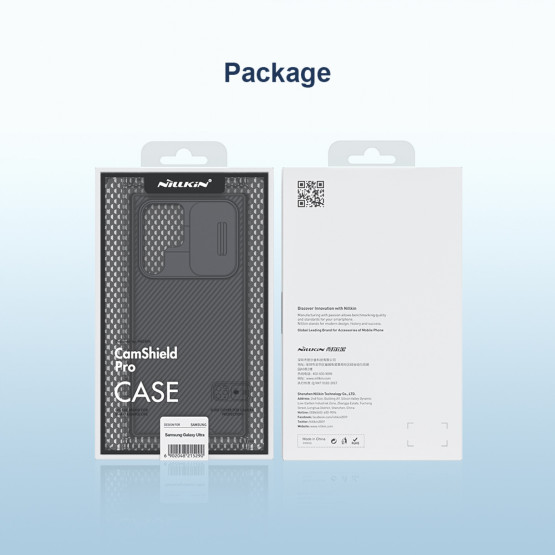 Гръб Nillkin camshield pro case за Samsung Galaxy S22 ultra - Черен