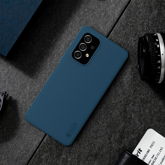 Гръб Nillkin Frosted Shiled Hard за Samsung A53 5G - Син