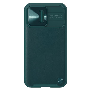Гръб Nillkin leather camshield за Iphone 13 Pro - Зелен