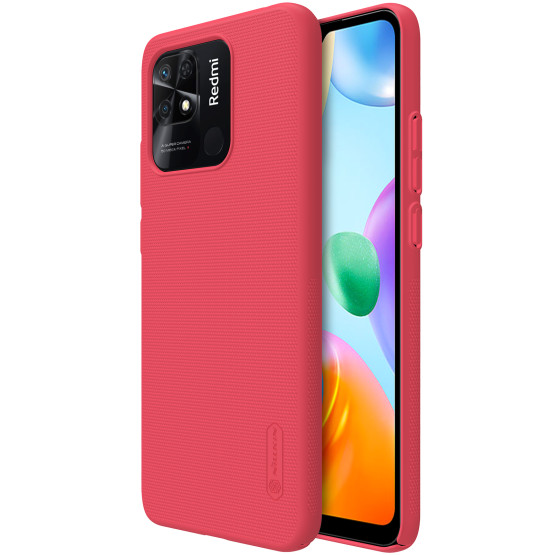 Гръб Nillkin Super Frosted за Xiaomi Redmi 10C - Червен