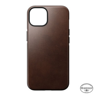 Гръб Nomad Modern Leather MagSafe Case за iPhone 14 - Кафяв