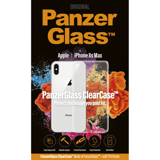 Гръб PanzerGlass за IPhone XS Max Clear Case - Прозрачен