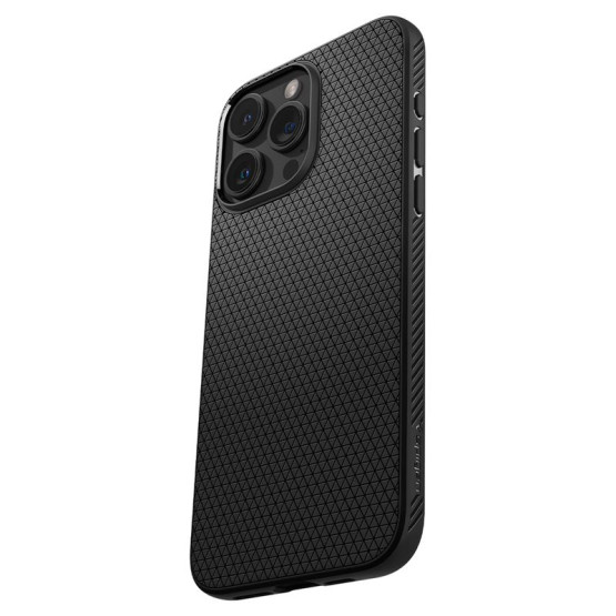 Гръб Spigen Liquid Air за iPhone 15 Pro Max - Черен