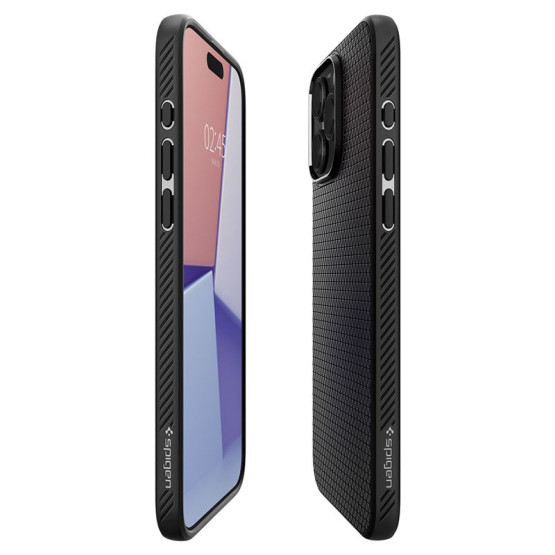 Гръб Spigen Liquid Air за iPhone 15 Pro Max - Черен