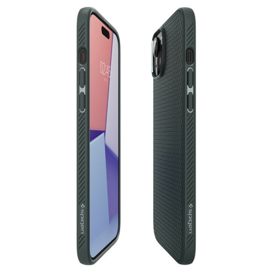 Гръб Spigen Liquid Air за iPhone 15 - Зелен
