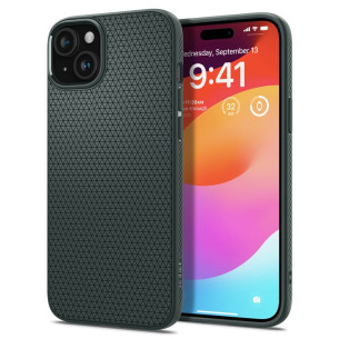 Гръб Spigen Liquid Air за iPhone 15 - Зелен