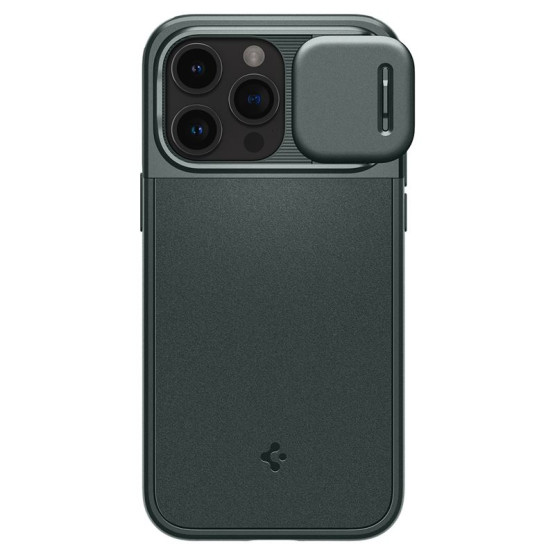 Гръб Spigen Optik Armor MagSafe за iPhone 15 Pro- Зелен