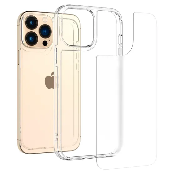 Гръб Spigen Quartz Hybrid за iPhone 13 Pro Max - Прозрачен