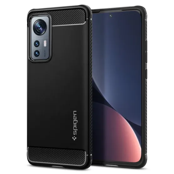 Гръб Spigen Rugged Armor за Xiaomi 12/ 12X - Черен
