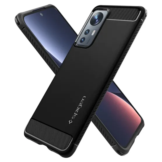 Гръб Spigen Rugged Armor за Xiaomi 12/ 12X - Черен