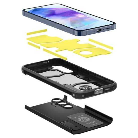 Гръб Spigen Tough Armor за Samsung Galaxy A55 - Черен