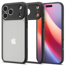 Гръб Spigen Ultra Hybrid за iPhone 17 Pro - Прозрачен/Черна рамка