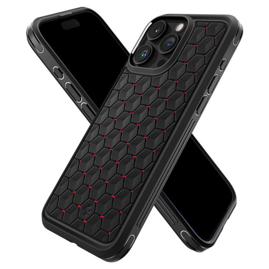 Гръб Spigen за Iphone 15 Pro Max, Cryo Armor, Червен