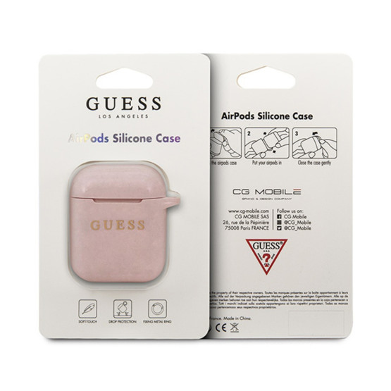 Калъф Guess Silicone Case за Airpods 1/2 - Розов