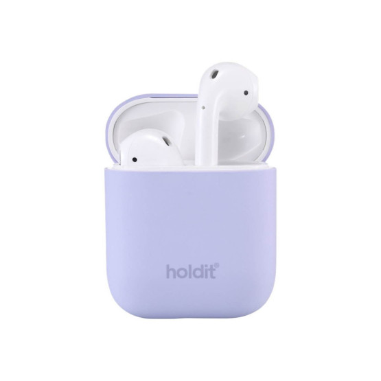 Калъф Holdit Silicone Case за AirPods 1/2 - Лилав