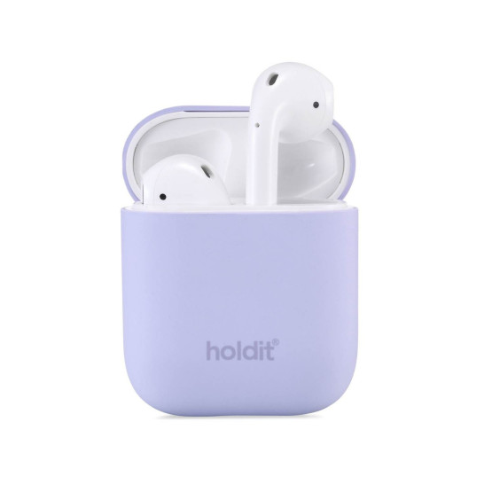 Калъф Holdit Silicone Case за AirPods 1/2 - Лилав