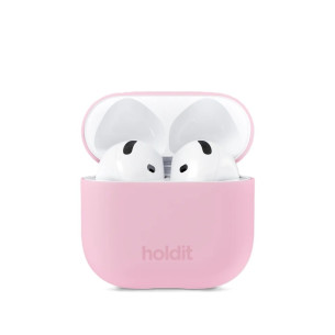 Kaлъф Holdit за AirPods 4, Silicone Case, Розов