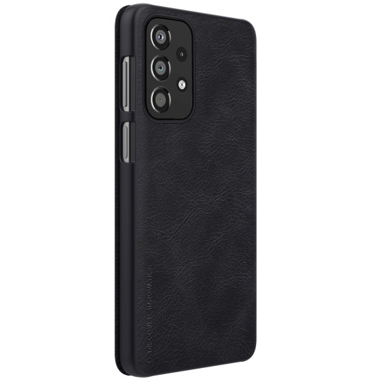 Калъф Nillkin Qin за Samsung Galaxy A13 4G - Черен