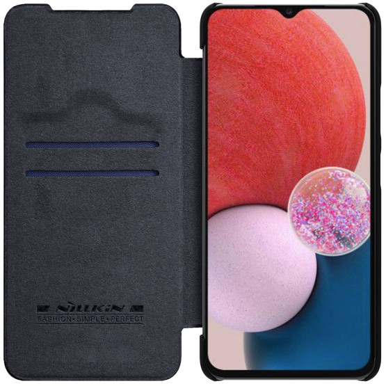 Калъф Nillkin Qin за Samsung Galaxy A13 4G - Черен