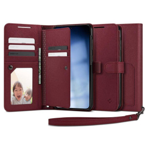Калъф Spigen Wallet S Plus за Samsung Galaxy S23 Plus - Бордо
