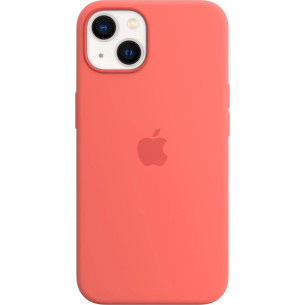 Оригинален гръб Apple Silicone Magsafe Cover за iPhone 13 - Pink Pomelo, MM253FE/A