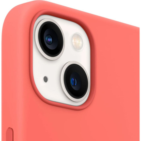 Оригинален гръб Apple Silicone Magsafe Cover за iPhone 13 - Pink Pomelo, MM253FE/A