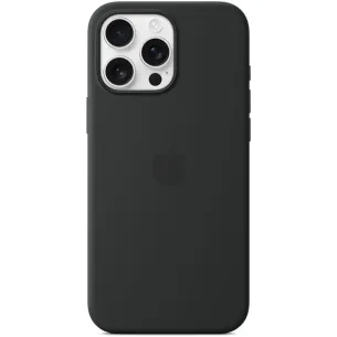 Оригинален Гръб Apple за Apple iPhone 16 Pro Max, Silicone Case with MagSafe - Черен, MYYT3ZM/A