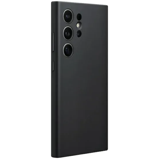 Оригинален гръб Samsung Leather Cover за Galaxy S24 Ultra - Черен, GP-FPS928HCABW
