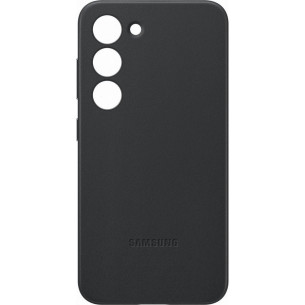 Оригинален гръб Samsung Leather Cover за Samsung Galaxy S23 - Черен, EF-VS911LBE