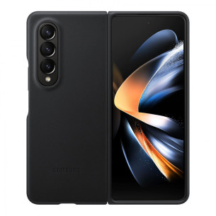 Оригинален гръб Samsung Leather Cover за Samsung Galaxy Z Fold 4 - Черен, EF-VF936LBE