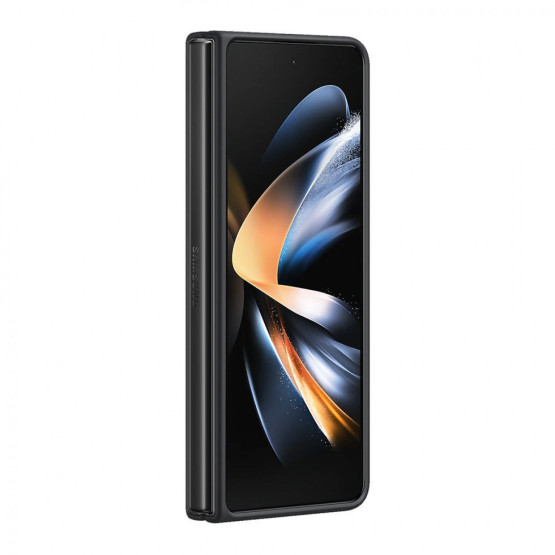 Оригинален гръб Samsung Leather Cover за Samsung Galaxy Z Fold 4 - Черен, EF-VF936LBE