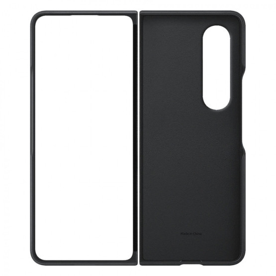 Оригинален гръб Samsung Leather Cover за Samsung Galaxy Z Fold 4 - Черен, EF-VF936LBE