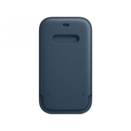 Оригинален калъф Apple Leather Sleeve MagSafe Cover за iPhone 12/12 Pro - Син, MHYD3ZE/A