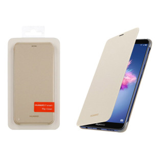 Оригинален калъф Flip за Huawei P Smart - Златист