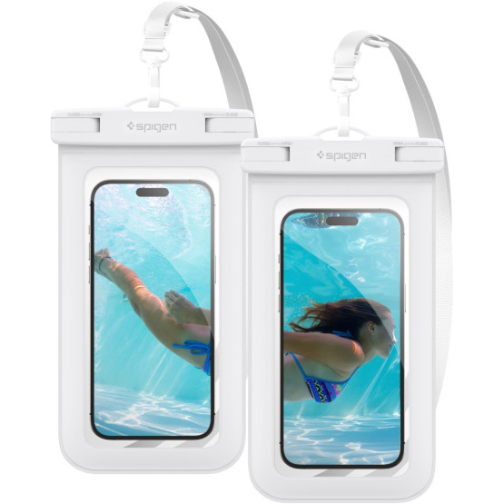 Водоустойчив калъф Spigen Aqua Shield WaterProof Case A601 2 Pack - Бял