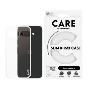 Гръб Care by PanzerGlass за Google Pixel 9a , Fashion, X-Ray, Soft Basic , Прозрачен