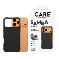 Гръб Care by PanzerGlass за iPhone 17 Pro Max, Fashionable Case Samba Black w. MagSafe