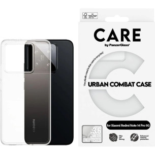 Гръб CARE by PanzerGlass за Xiaomi 14 Pro 5G, 14 Pro Plus 5G, Urban Combat, Прозрачен