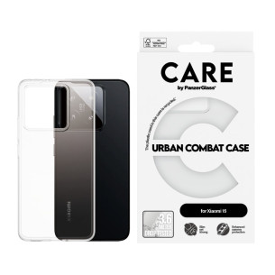 Гръб Care by PanzerGlass за Xiaomi 15, Flagship Case, Urban Combat, Прозрачен