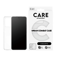Гръб Care by PanzerGlass за Xiaomi 15t Pro, Flagship Case, Urban Combat, Прозрачен