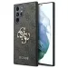 Гръб Guess PU 4G Metal Logo Case за Samsung Galaxy S22 Ultra - Сив
