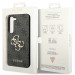 Гръб Guess PU 4G Metal Logo Case за Samsung Galaxy S24 Plus - Сив